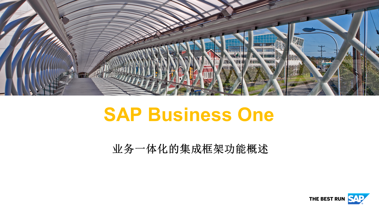 SAP Business One,SAP業務一體化,SAP Business One功能概述